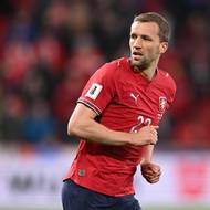 Tomáš Souček se dostal na hřiště až ve druhém poločase.