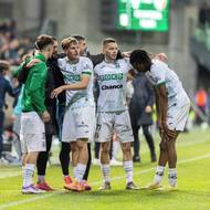 Hráči Karviné slaví postup do semifinále poháru