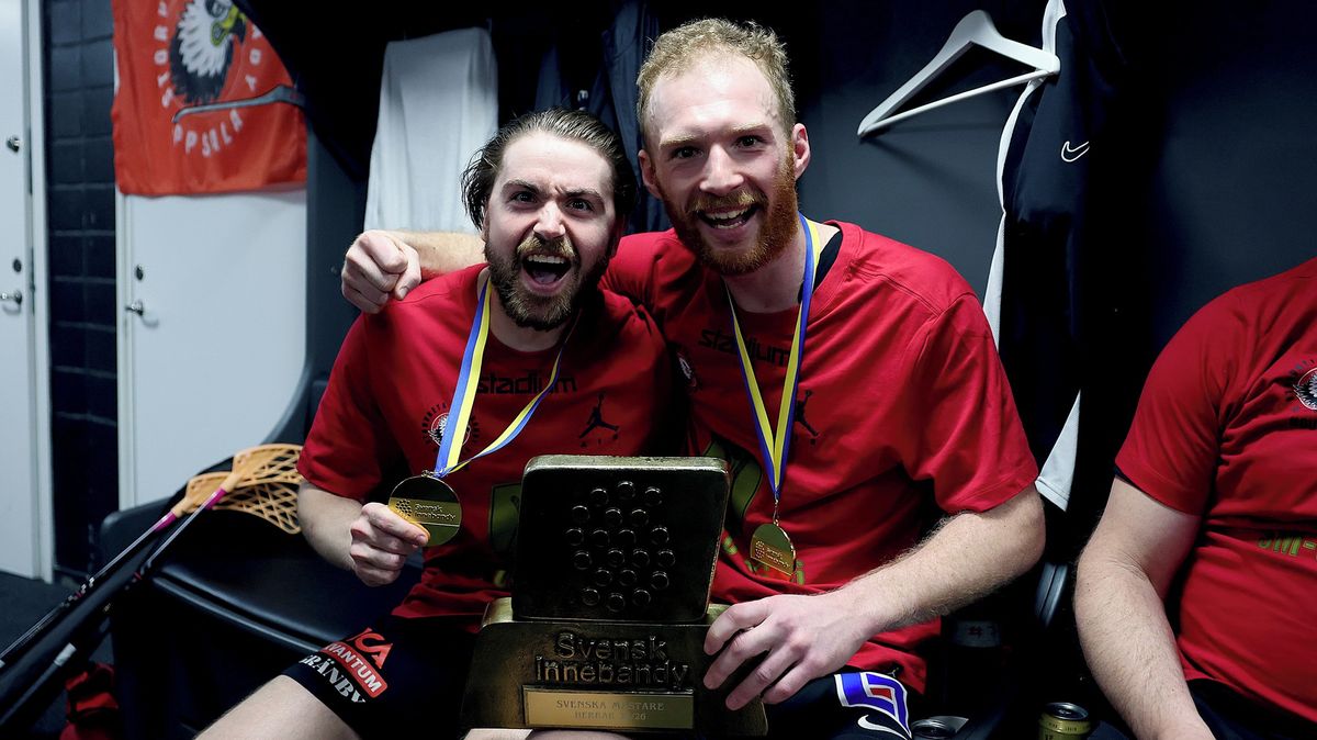 Němeček s Langerem a Christianová získali švédské florbalové tituly