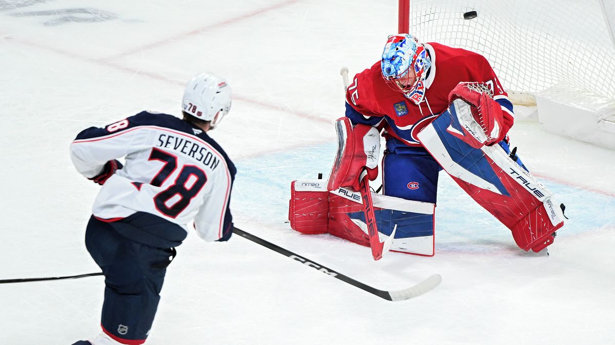 Columbus bojující o play off přišel do konce sezony NHL o obránce Seversona