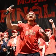 <p>Příjezd hokejistů Dynamo Pardubice, 28. dubna 2026, Pardubice.</p>