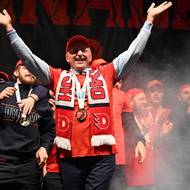 <p>Příjezd hokejistů Dynamo Pardubice, 28. dubna 2026, Pardubice.</p>