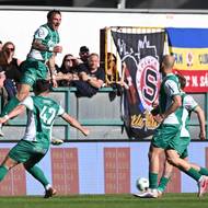 Euforie hráčů Bohemians.