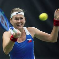 Snaha Marie Bouzkové ve vyrovnaném druhém setu.