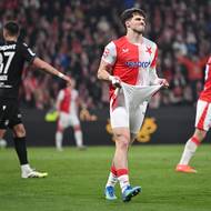 Utkání 29. kola Chance Ligy, SK Slavia Praha - FC Viktoria Plzeň, hrané 12. dubna 2026 v Praze.