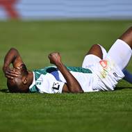 Jablonecký Lamin Jawo zahodil penaltu.