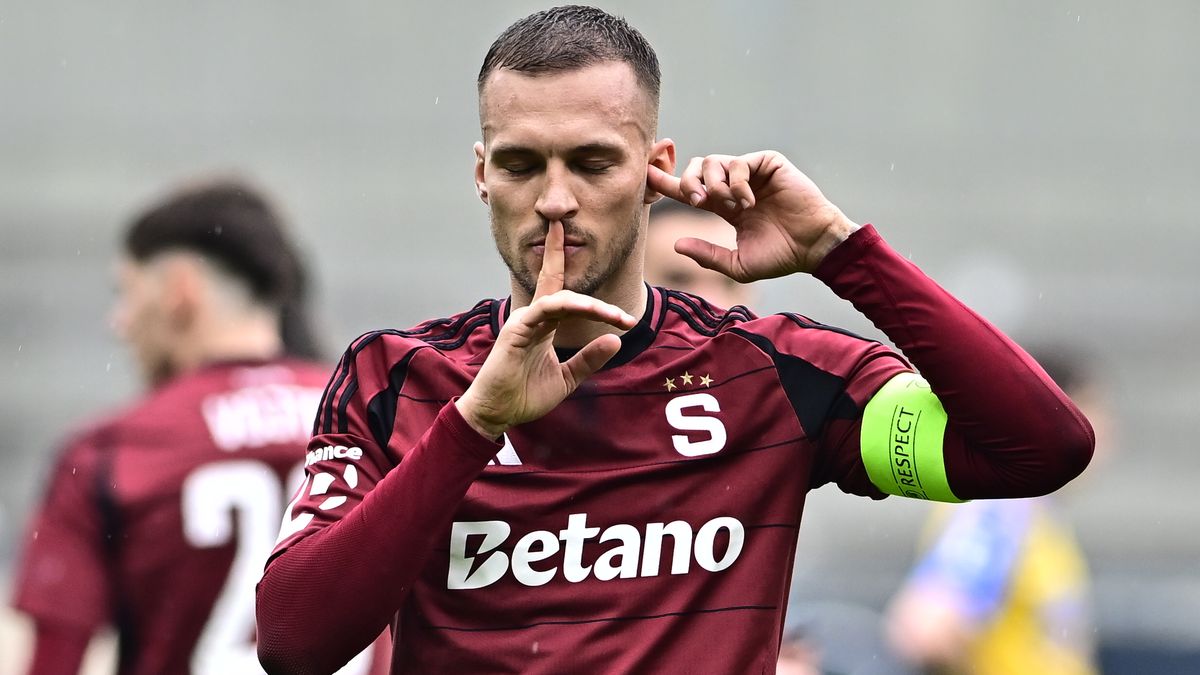 Haraslín zlomil střelecké sucho parádní trefou. Balon mi skákal, ale zvládnul jsem to, smál se kapitán Sparty