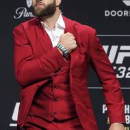 Jiří Procházka během tiskové konference před turnajem UFC 327.