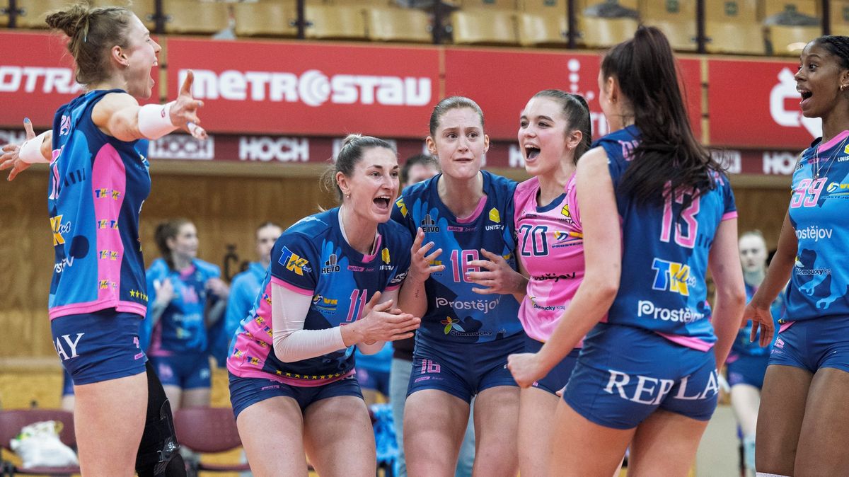 Prostějov rok po zisku titulu vybojoval páté místo v lize volejbalistek