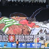 Choreo fanoušků Hradce Králové