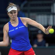 Linda Nosková během duelu se Švýcarskem.