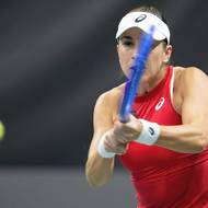 Švýcarská jednička a olympijská vítězka Belinda Bencicová. 