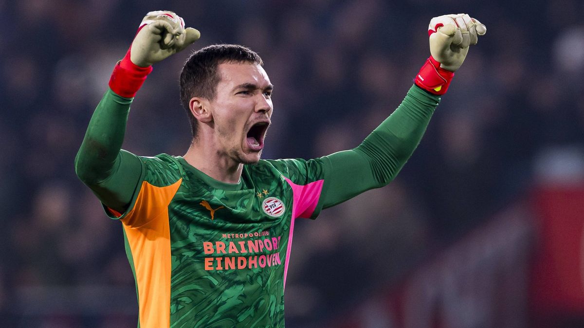 Brankář Kovář slaví s PSV Eindhoven titul v nizozemské lize
