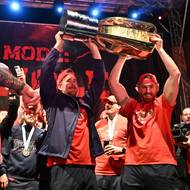 <p>Příjezd hokejistů Dynamo Pardubice, 28. dubna 2026, Pardubice.</p>