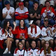 Zápas sledovala olympijská vítězka Zuzana Maděrová.