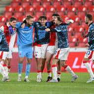 Slavia porazila Jablonec 5:1 a má jistotu obhajoby titulu.
