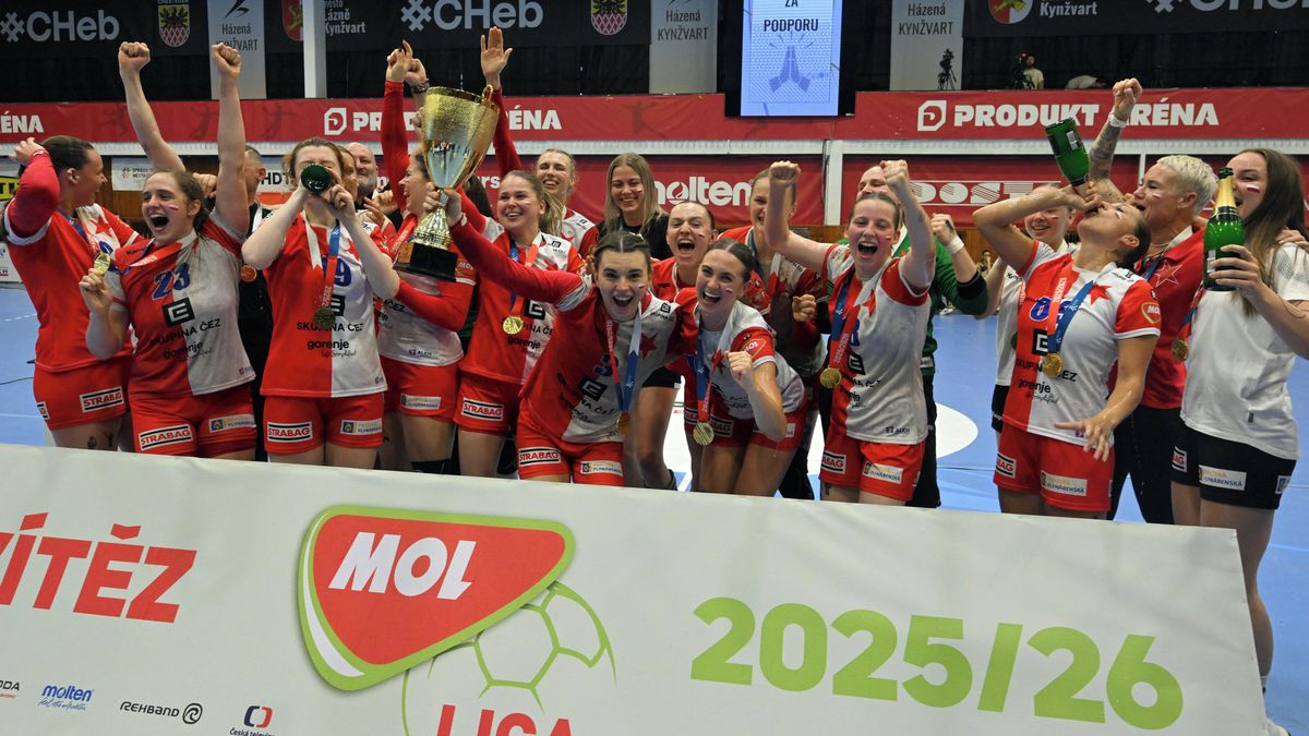 Házenkářky Slavie porazily Kynžvart a po třech letech opět slaví ligový titul