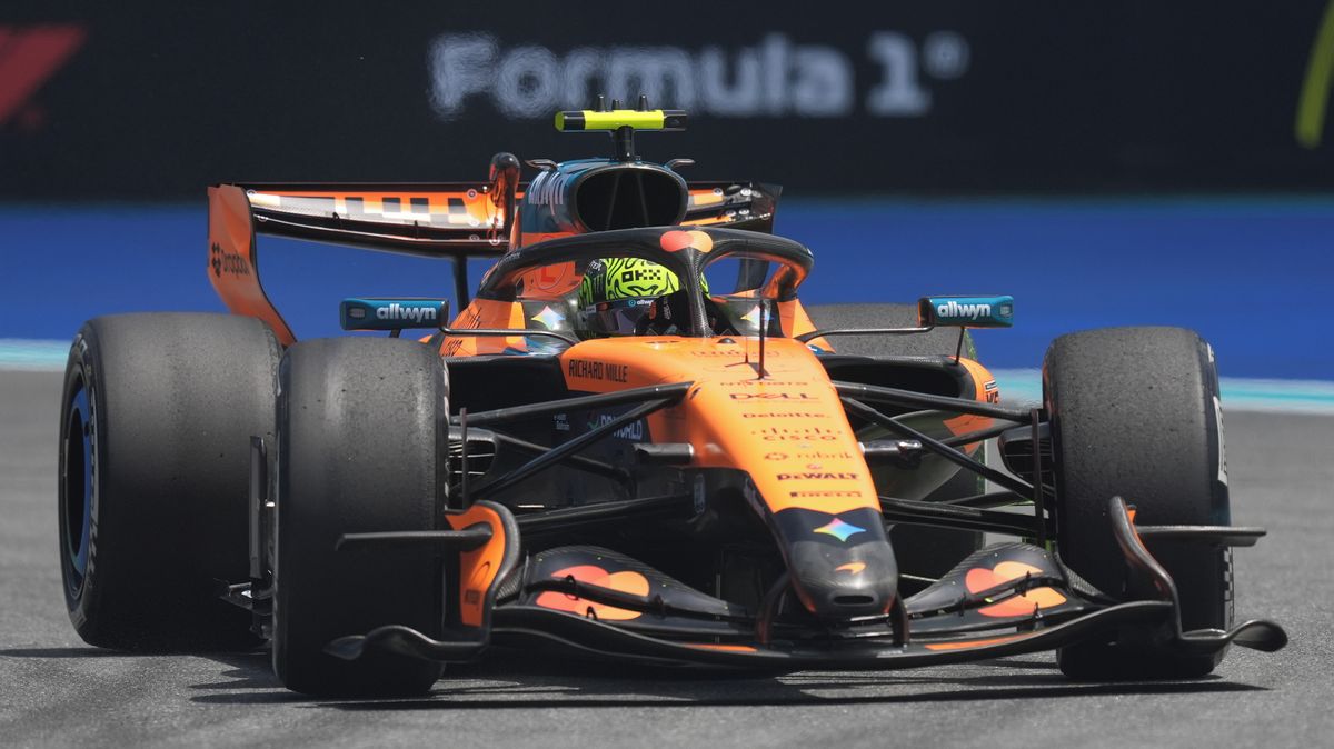 Mercedes poprvé v sezoně přišel o pole position. Do sprintu v Miami z ní vyjede Norris