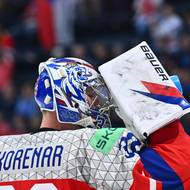 Josef Kořenář v závěru první třetiny dvakrát inkasoval.