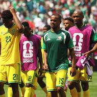 Zklamaní fotbalisté Jihoafrické republiky