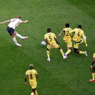 Harry Kane v šanci neuspěl.