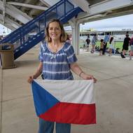 Trénink české reprezentace na stadionu v Mansfieldu na předměstí Dallasu.