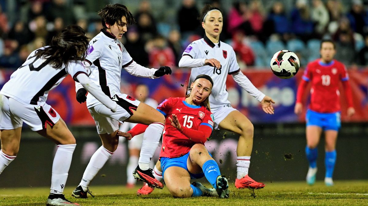České fotbalistky v kvalifikaci o mistrovství světa překvapivě klopýtly