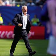 Také francouzský kouč Didier Deschamps si užíval branky svých svěřenců