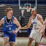 Jakub Nečas v útoku proti srbským obráncům