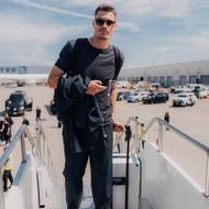 Český útočník Patrik Schick při cestě z New Yorku do Dallasu.
