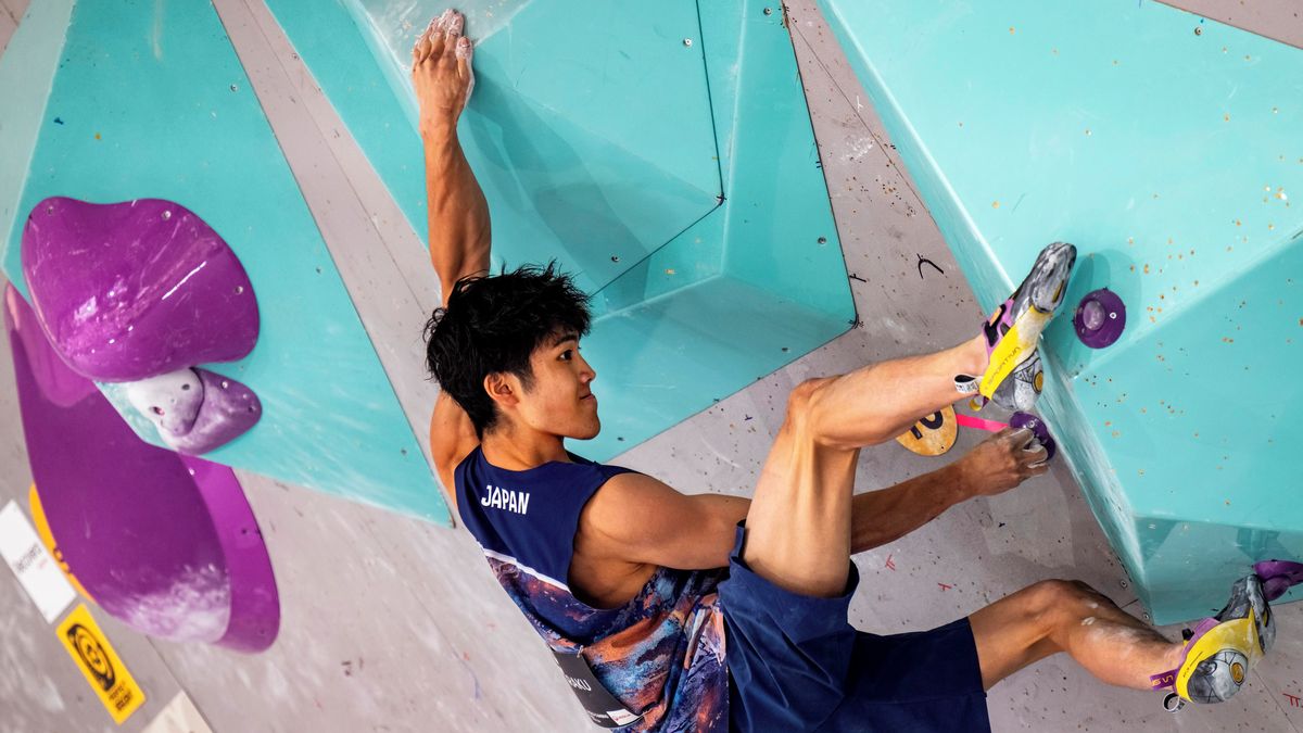 Bouldering v Praze vyhrál Japonec Anraku