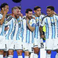 Radost Argentinců po zvýšení na 2:0