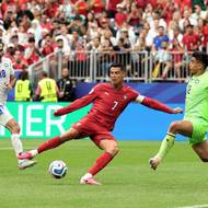 Cristiano Ronaldo v této šanci neuspěl.
