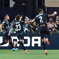 Obrovská radost paraguayských fotbalistů