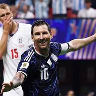 Lionel Messi a jeho radost po vyrovnávací brance.