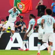 Cristiano Ronaldo jásá po proměné penaltě.