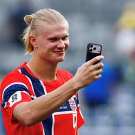 Erling Haaland po utkání s Brazílií.