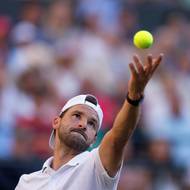 Grigor Dimitrov se soustředí na podání 
