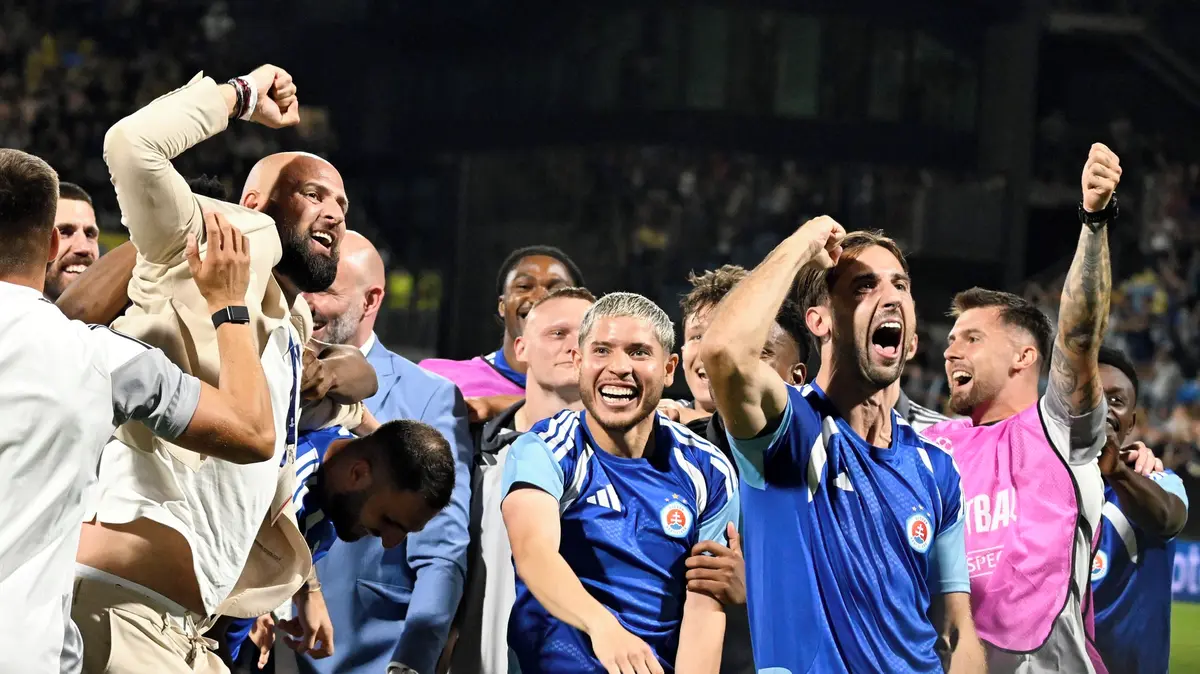 Ohromná euforie, dlouhá noc! Slovan je v Lize mistrů, gratuloval i nadšený Franz