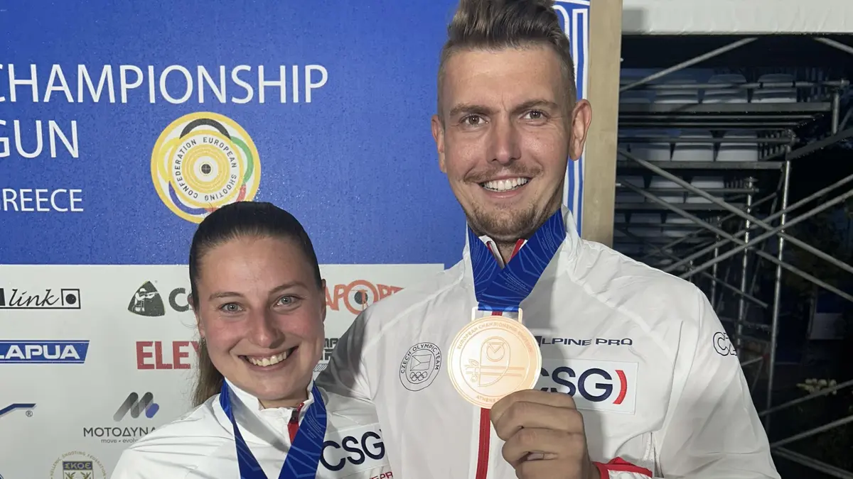 Skeetaři Korčák a Šindelářová mají evropský bronz v duetu
